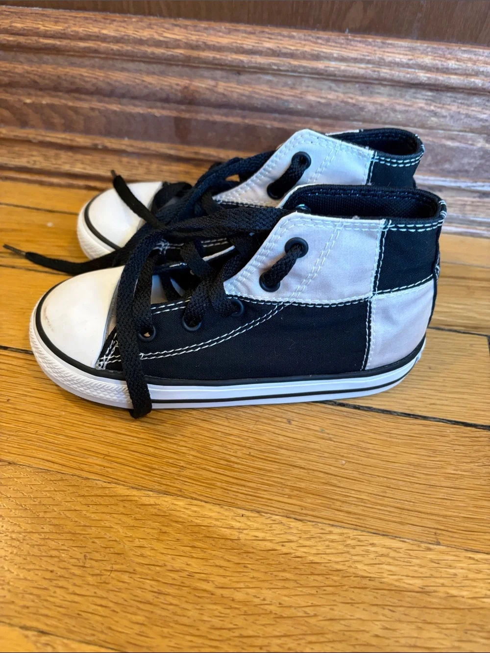 Converse Black and White Glow in the Dark High-Top Sneakers - Picture 3 of 7